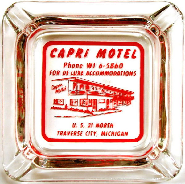 Capri Motel - Souvenir Ashtray (newer photo)